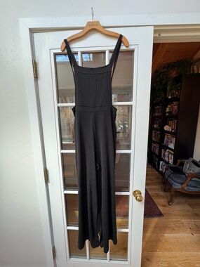 Supply Black Wide-Leg Jumpsuit with Straps
